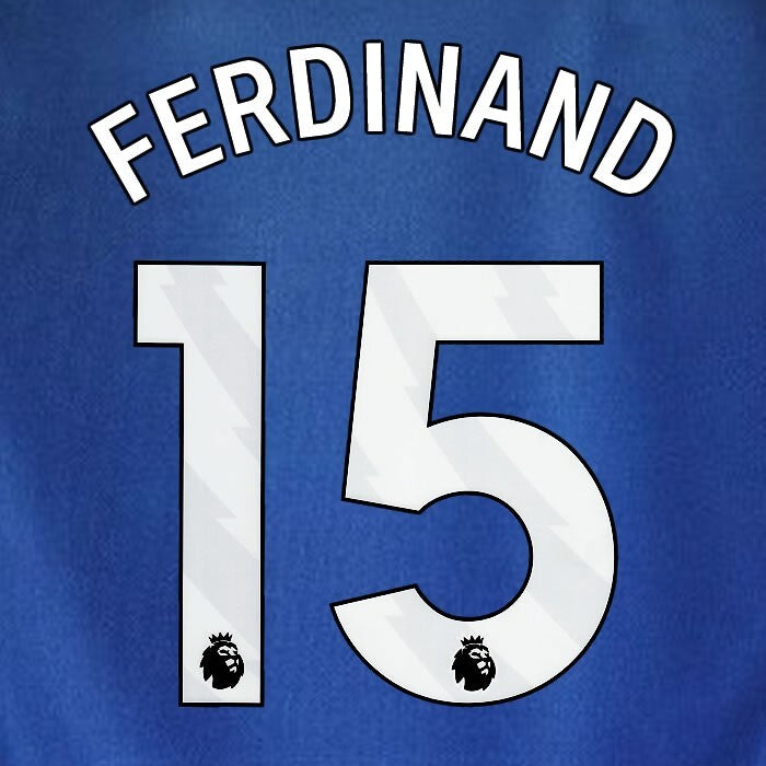 2023 2024 WEST HAM FERDINAND 15 OFFICIAL 3RD WHITE PLAYER SIZE NAMESET