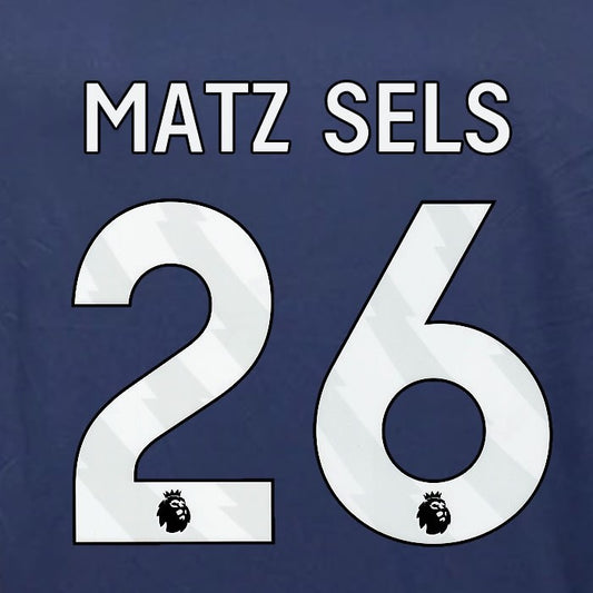 2023 2024 OFFICIAL NOTTINGHAM MATZ SELS 26 WHITE 3RD PLAYER SIZE NAMESET