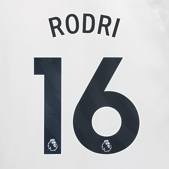 2023 2024 MAN CITY RODRI 16 BLACK AWAY PLAYER SIZE NAME SET