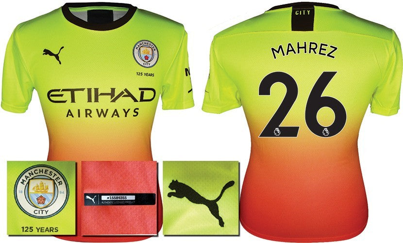 BRAND NEW 2019 2020 PUMA MANCHESTER CITY 3RD SHIRT MAHREZ 26 MEN'S MEDIUM