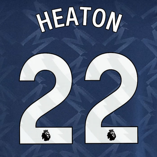 2024 2025 MANCHESTER UNITED HEATON 22 AWAY WHITE PLAYER SIZE NAMESET