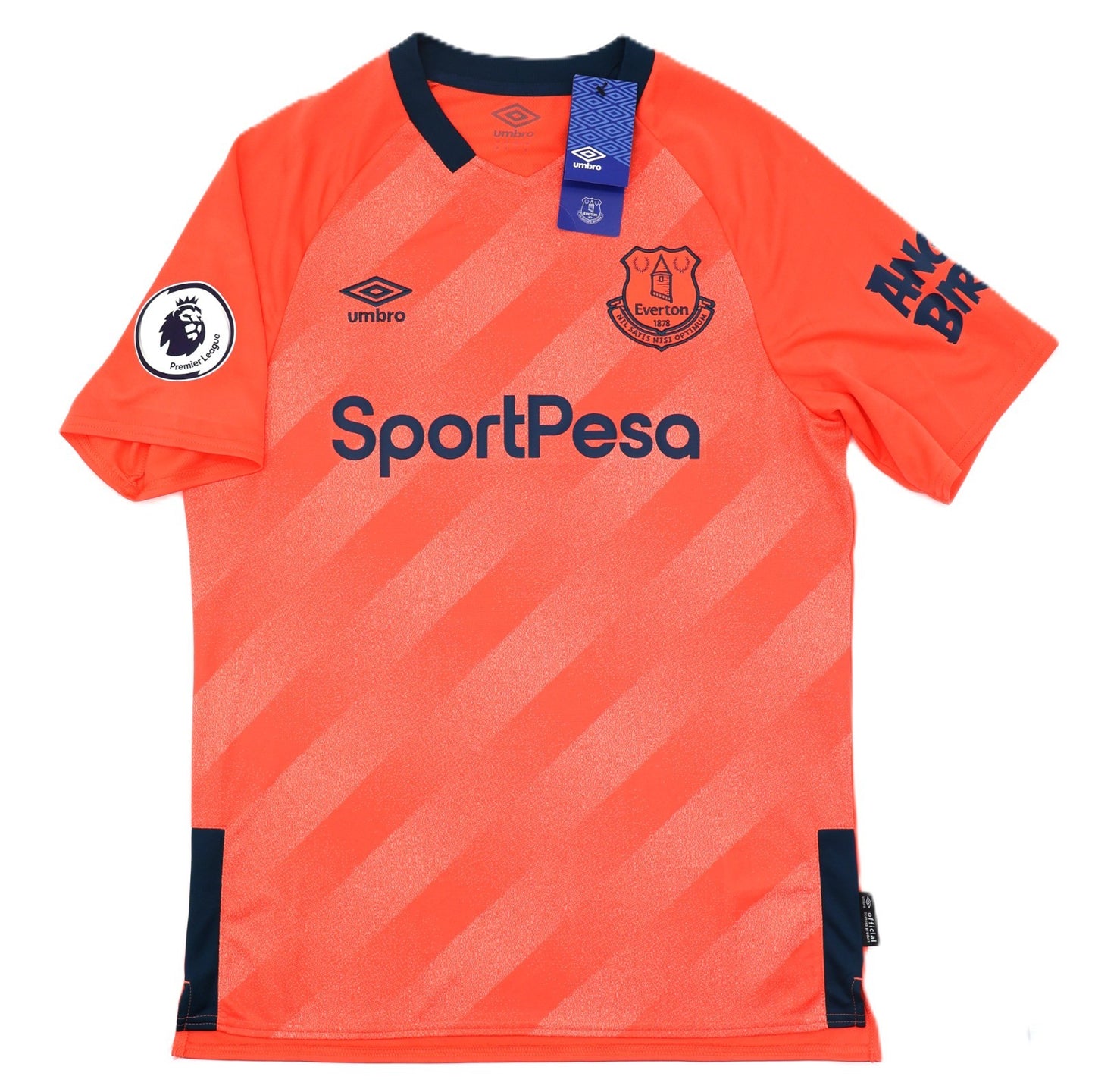 BNWT 2019 2020 UMBRO EVERTON BAINES 3 AWAY SHIRT + PATCHES MEN'S SIZE MEDIUM