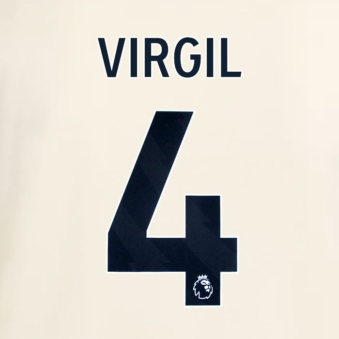 2025 2026 OFFICIAL LIVERPOOL VIRGIL 4 BLACK AWAY PLAYER SIZE NAMESET