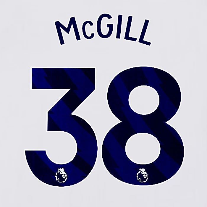 2023 2024 BRIGHTON McGILL 38 OFFICIAL BLUE HOME PLAYER SIZE NAME SET