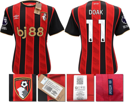 BNWT 2025 2026 UMBRO AFC BOURNEMOUTH HOME SHIRT DOAK 11