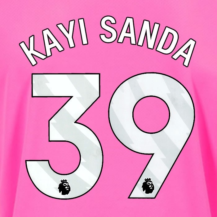 2024 2025 OFFICIAL SOUTHAMPTON KAYI SANDA 39 WHITE 3RD PLAYER SIZE NAME SET