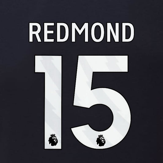 2023 2024 BURNLEY REDMOND 15 OFFICIAL WHITE 3RD PLAYER SIZE NAMESET