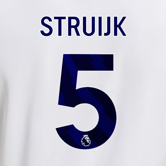 2025 2026 OFFICIAL LEEDS UNITED STRUIJK 5 BLUE HOME PLAYER SIZE NAMESET