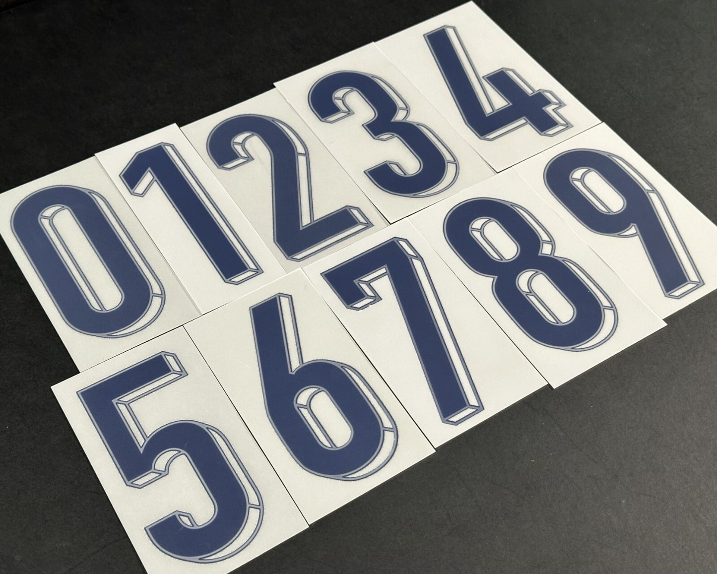 2024 / 2025 OFFICIAL ENGLAND HOME BLUE FRONT SHIRT NUMBERS 110MM