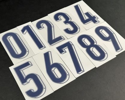 2024 / 2025 OFFICIAL ENGLAND HOME BLUE FRONT SHIRT NUMBERS 110MM