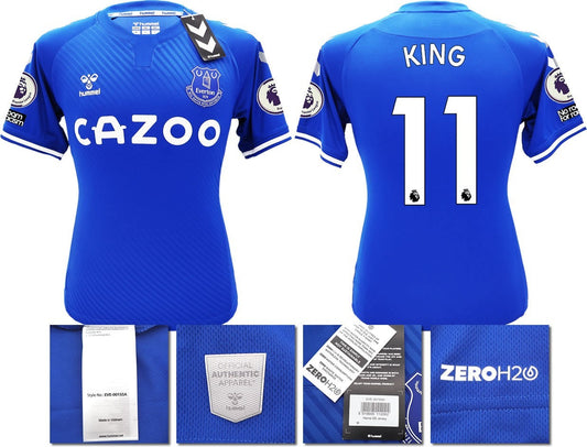 BNWT 2020 2021 HUMMEL EVERTON HOME SHIRT MEN'S KING 11 + PATCHES