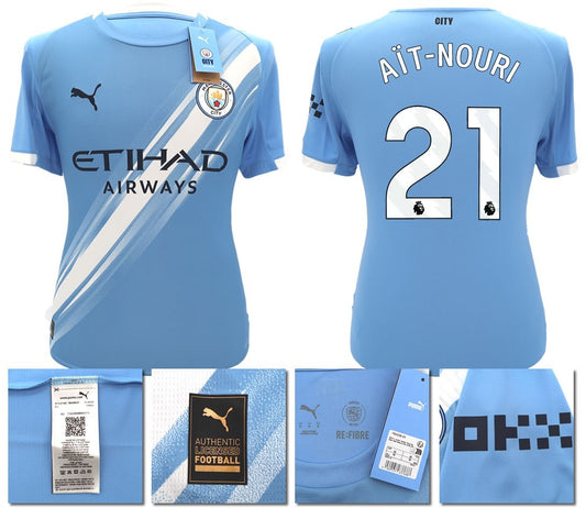 BNWT 2025 2026 MAN CITY PUMA HOME AIT - NOURI 21 FOOTBALL SHIRT