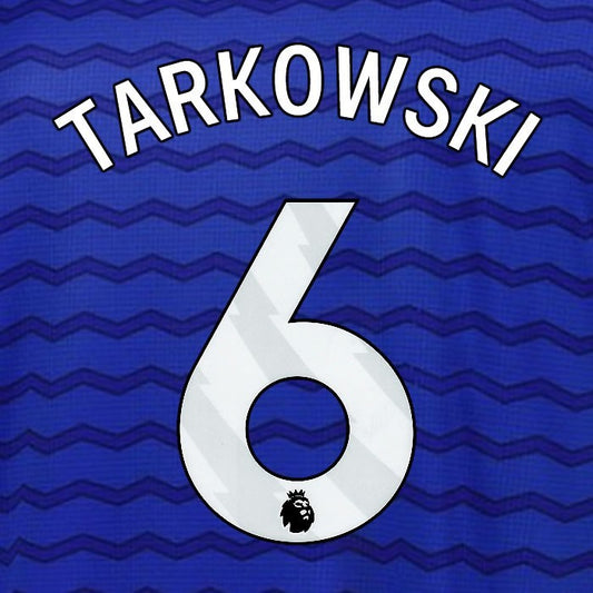 2025 2026 EVERTON TARKOWSKI 6 OFFICIAL WHITE HOME PLAYER SIZE NAMESET