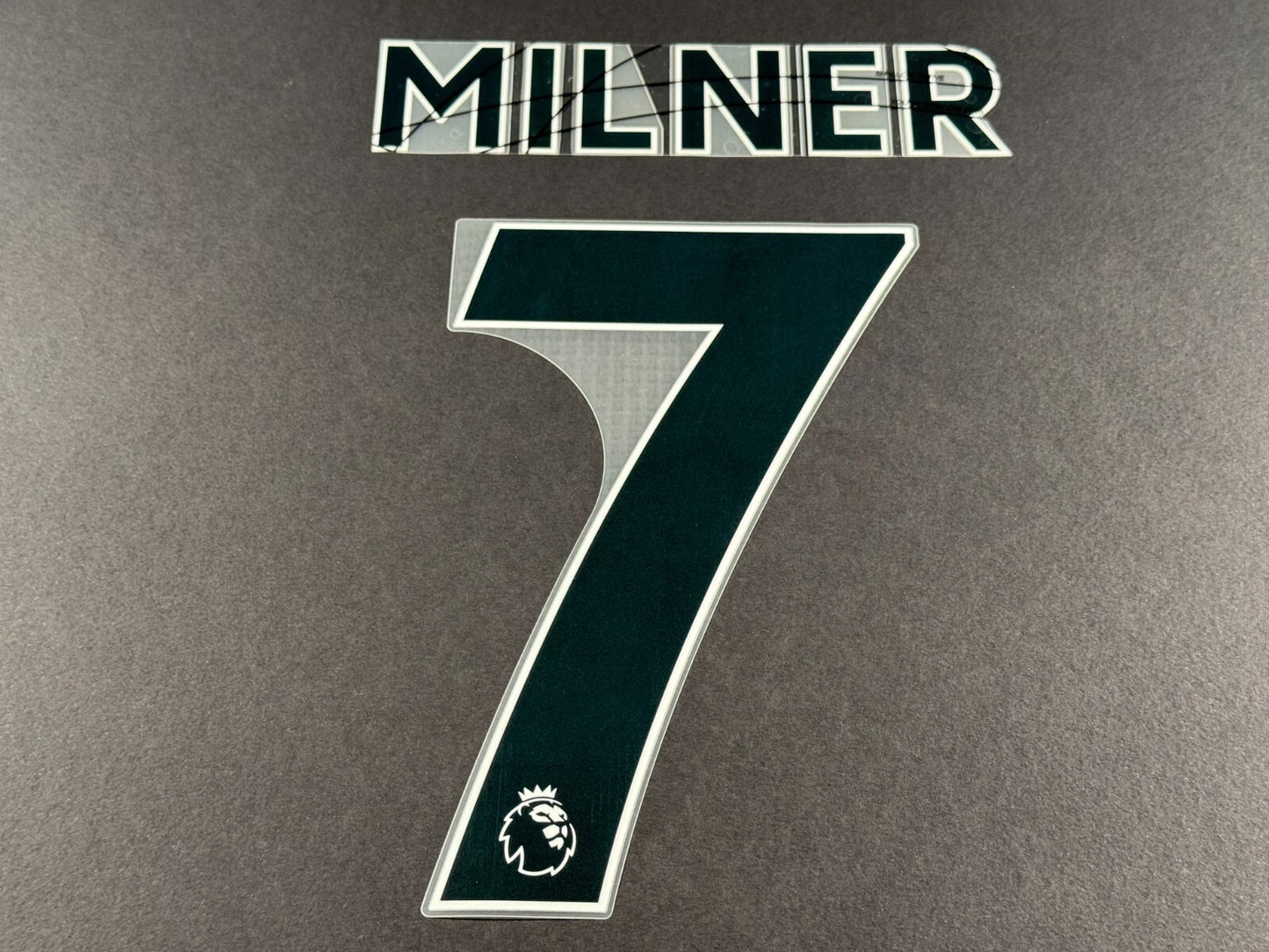 LIVERPOOL 2021 2022 MILNER 7 OFFICIAL AVERY BLACK PLAYER SIZE NAME SET
