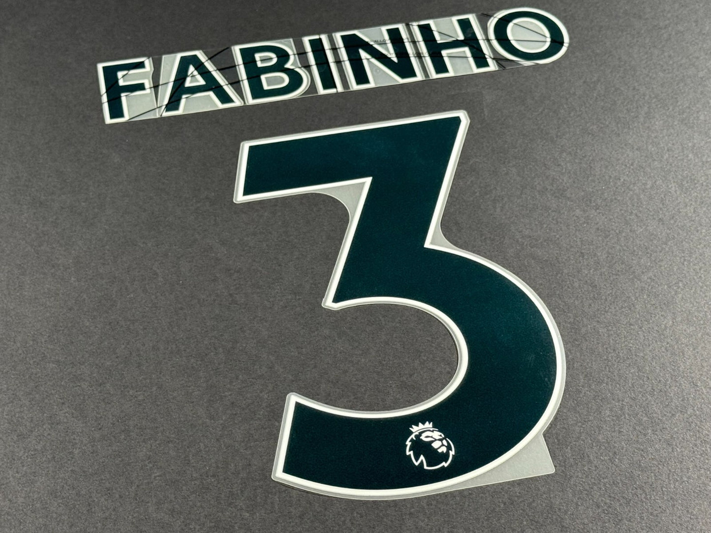 LIVERPOOL 2021 2022 FABINHO 3 OFFICIAL AVERY BLACK PLAYER SIZE NAME SET