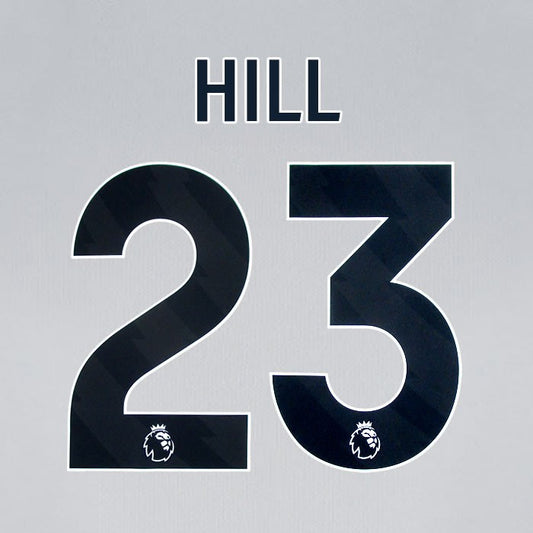 2024 2025 BOURNEMOUTH HILL 23 BLACK AWAY PLAYER SIZE NAME SET