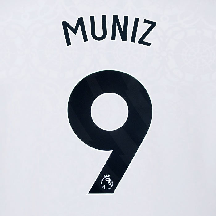 2025 2026 OFFICIAL FULHAM MUNIZ 9 BLACK HOME PLAYER SIZE NAMESET