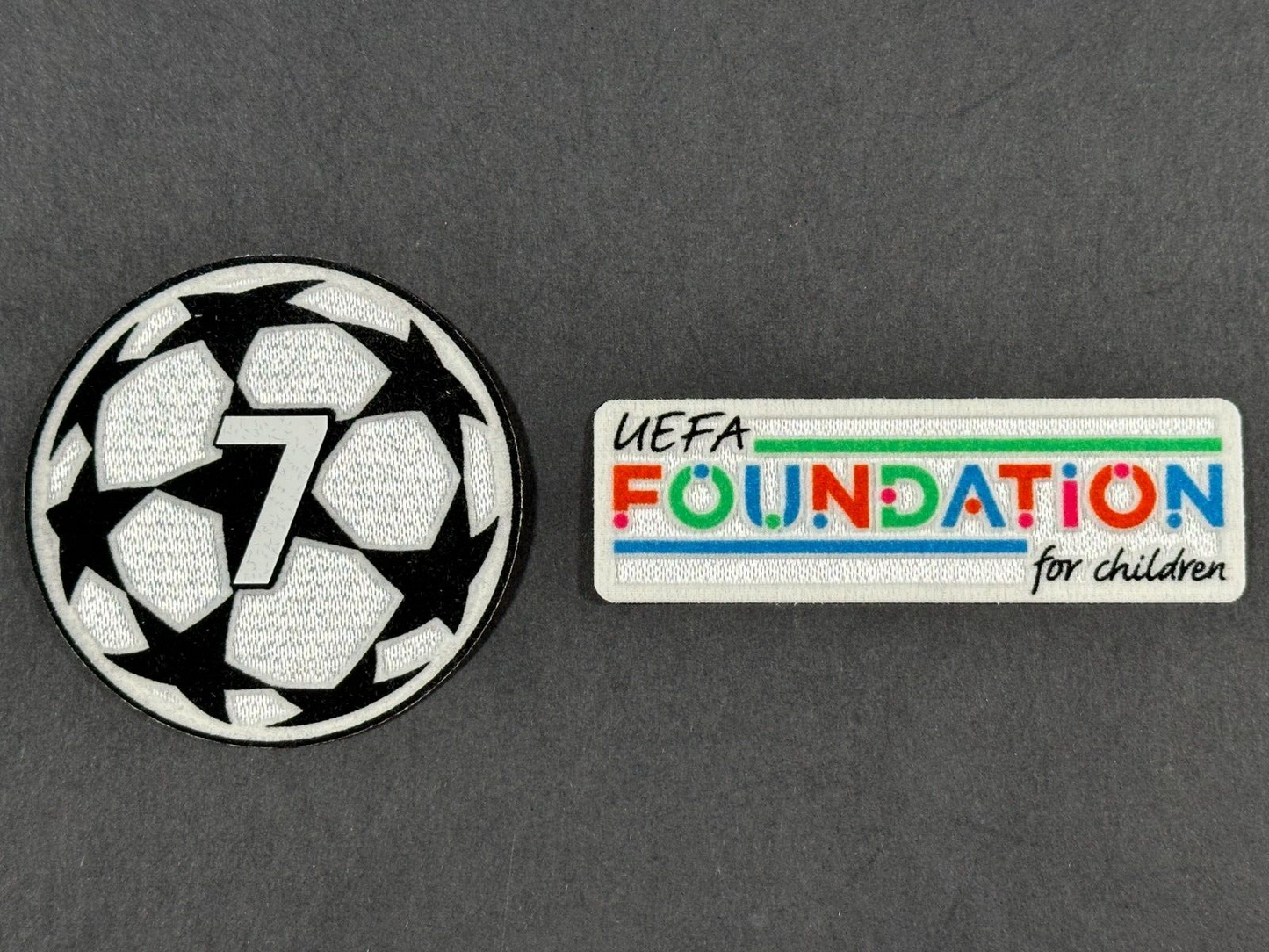 SPORTING ID UEFA CHAMPIONS LEAGUE 7 AC MILAN & FOUNDATION PLAYER SLEEVE PATCH