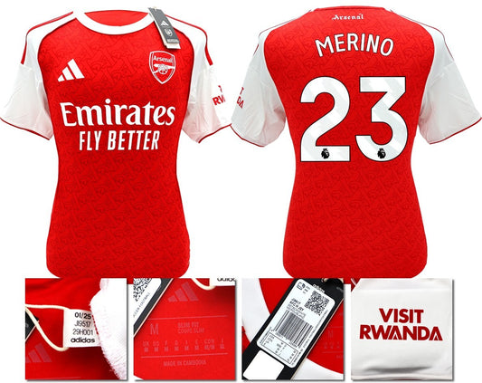 BNWT 2025 2026 ARSENAL ADIDAS HOME SHIRT MERINO 23 MEN'S SIZES
