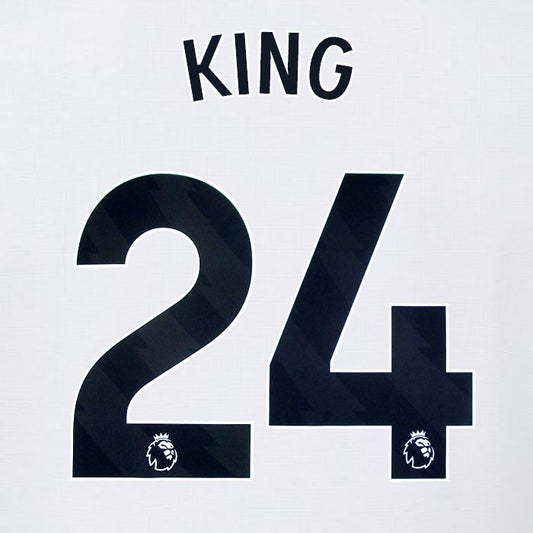 2024 2025 OFFICIAL FULHAM AVERY DENNISON KING 24 HOME PLAYER SIZE NAMESET