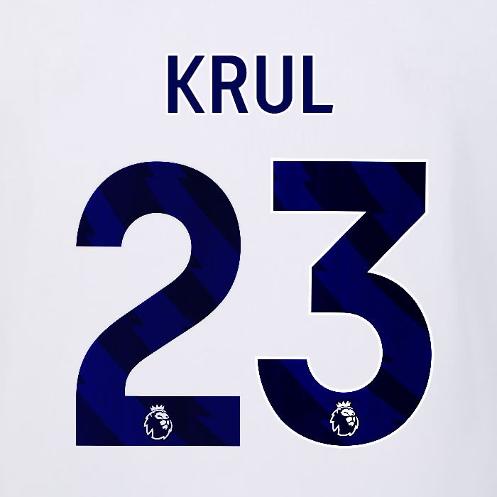 2023 2024 LUTON TOWN OFFICIAL KRUL 23 BLUE AWAY PLAYER SIZE NAMESET