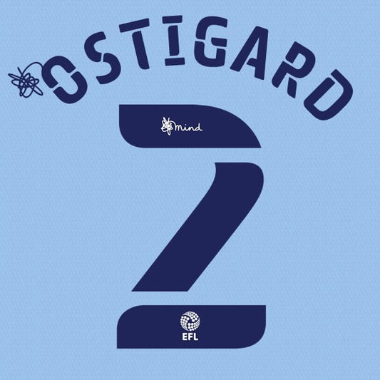 COVENTRY 2020 2021 OFFICIAL OSTIGARD 2 HOME PLAYER SIZE NAME SET