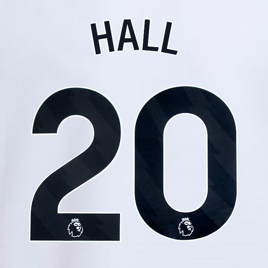 2024 2025 NEWCASTLE HALL 20 OFFICIAL BLACK 3RD PLAYER SIZE NAME SET