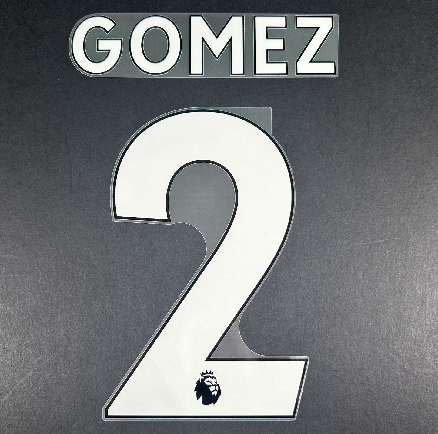 2019 2023 GOMEZ 2 OFFICIAL AVERY DENNISON WHITE PLAYER SIZE NAMESET