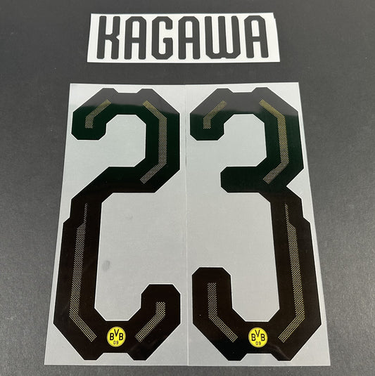 2018 2019 ELMS UK BORUSSIA DORTMUND KAGAWA 23 HOME PLAYER SIZE NAME SET