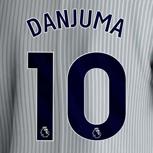 2023 2024 EVERTON DANJUMA 10 OFFICIAL BLUE 3RD PLAYER SIZE NAMESET