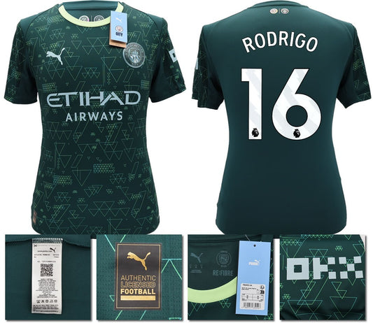 BNWT 2025 2026 MAN CITY PUMA 4TH RODRIGO 16 FOOTBALL SHIRT