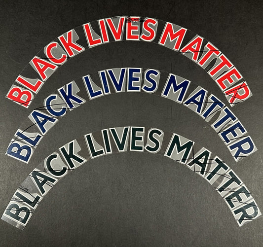 2019 2020 OFFICIAL AVERY DENNISON PREMIER LEAGUE BLACK LIVES MATTER NAME BLOCKS