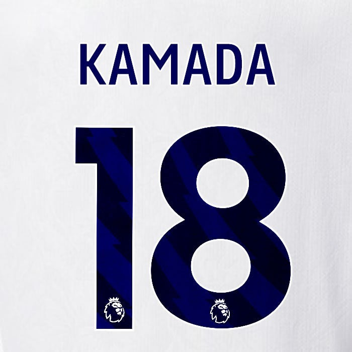 2025 2026 OFFICIAL CRYSTAL PALACE KAMADA 18 BLUE AWAY PLAYER SIZE NAMESET