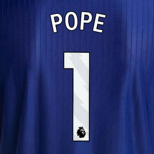 2025 2026 NEWCASTLE POPE 1 OFFICIAL WHITE 3RD PLAYER SIZE NAME SET
