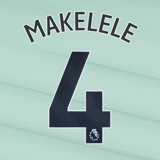 2023 2024 OFFICIAL CHELSEA MAKELELE 4 BLACK 3RD PLAYER SIZE NAMESET