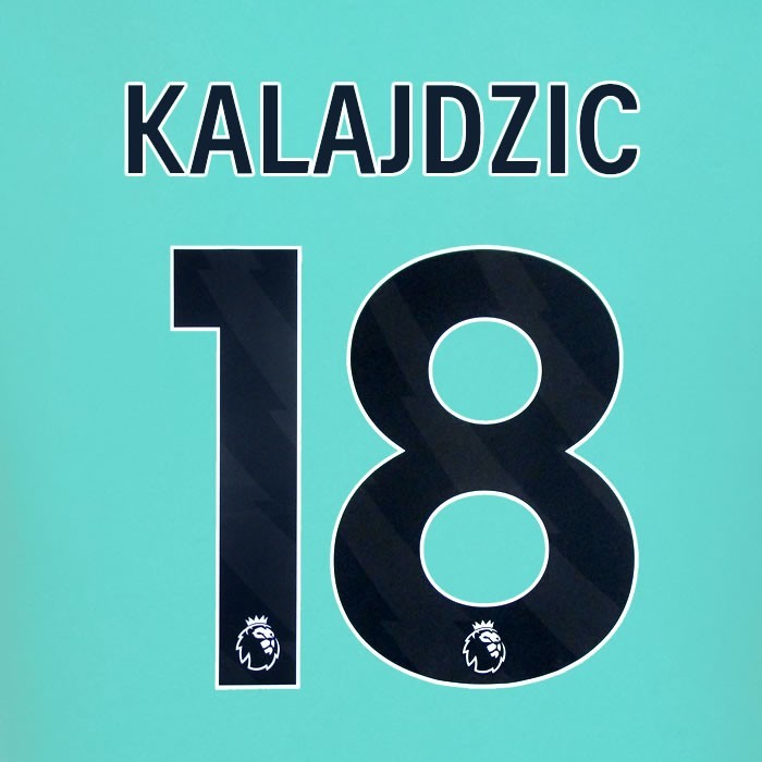 2025 2026 WOLVES AWAY BLACK KALAJDZIC 18 OFFICIAL PLAYER SIZE NAMESET