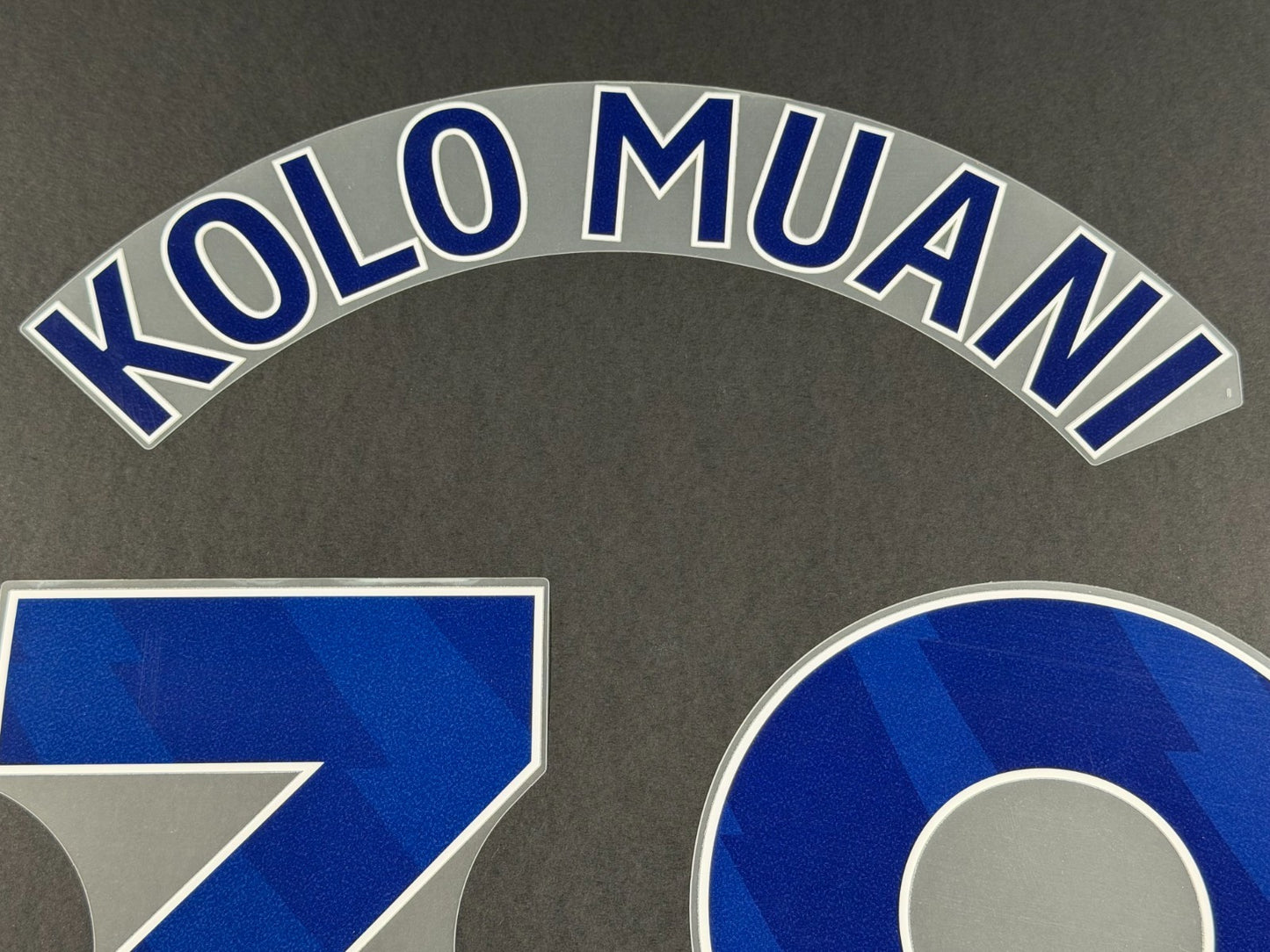 2025 2026 TOTTENHAM KOLO MUANI 39 AVERY DENNISON HOME PLAYER SIZE NAME SET 250MM