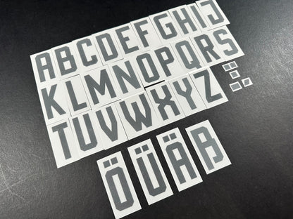 2024 EUROS OFFICIAL GERMANY HOME BLACK PLAYER SIZE LETTERS 50MM