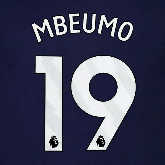 2023 2024 BRENTFORD MBEUMO 18 OFFICIAL WHITE 3rd PLAYER SIZE NAMESET