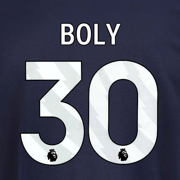 2025 2026 OFFICIAL NOTTINGHAM BOLY 30 WHITE 3RD PLAYER SIZE NAMESET