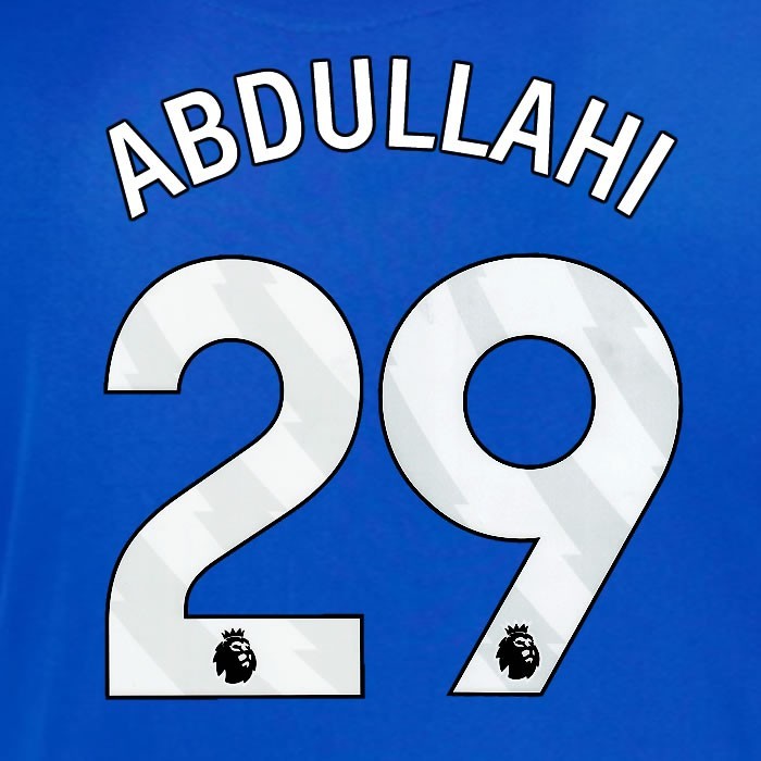 2025 2026 OFFICIAL SUNDERLAND ABDULLAHI 29 WHITE AWAY PLAYER SIZE NAME SET