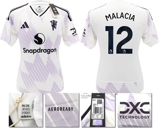 BNWT 2025 2026 MANCHESTER UNITED ADIDAS AWAY SHIRT MALACIA 12 MEN'S XXL