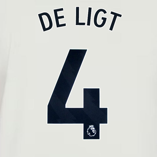 2024 2025 MANCHESTER UNITED DE LIGT 4 3RD BLACK PLAYER SIZE NAMESET