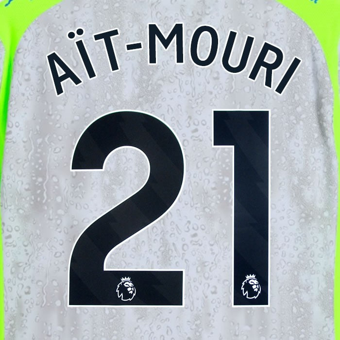 2025 2026 MANCHESTER CITY AIT NOURI 21 BLACK 3RD PLAYER SIZE NAME SET
