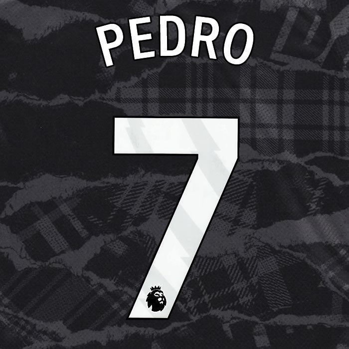 2024 2025 OFFICIAL CHELSEA PEDRO 7 WHITE 3RD PLAYER SIZE NAMESET