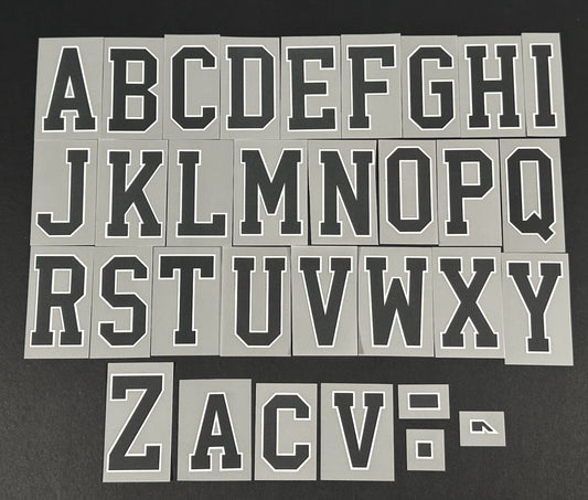 2020 2023 OFFICIAL ELMS UK SCOTTISH SPFL BLACK PLAYER SIZE LETTERS