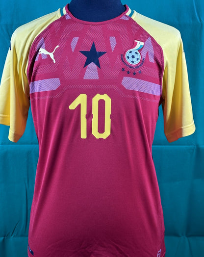 BRAND NEW PUMA GHANA 2018 2019 A. AYEW 10 HOME FOOTBALL SHIRT MEN'S MEDIUM