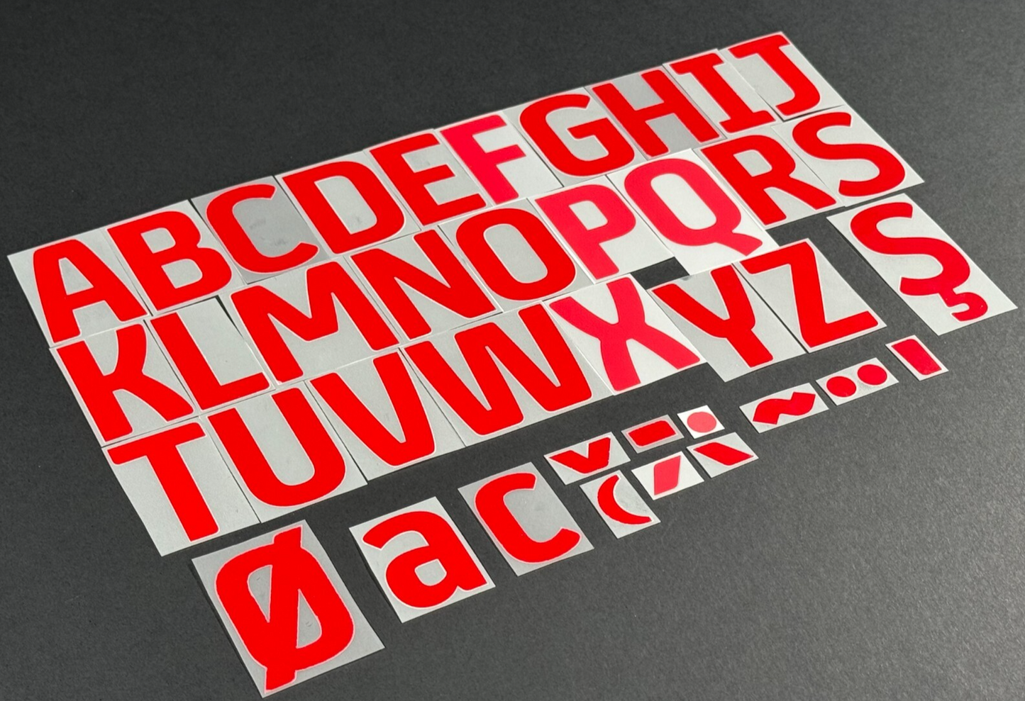 2024 2025 OFFICIAL EFL FOOTBALL LEAGUE RED PLAYER SIZE LETTERS