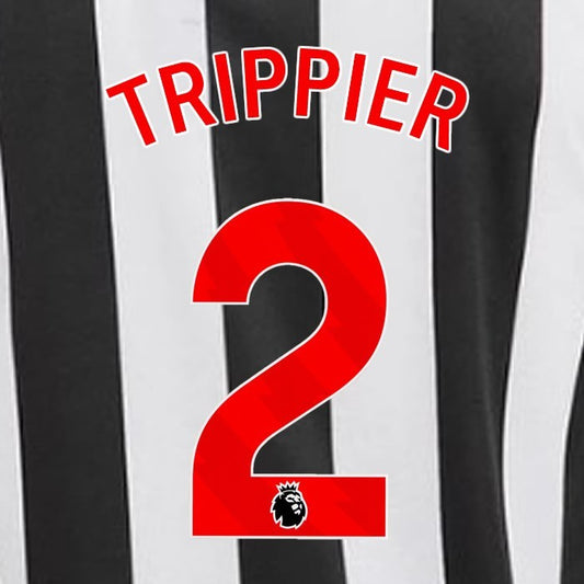 2023 2024 NEWCASTLE TRIPPIER 2 OFFICIAL RED HOME PLAYER SIZE NAME SET