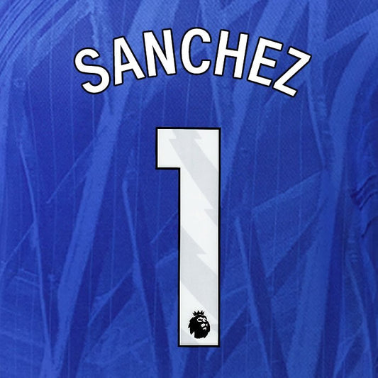 2025 2026 OFFICIAL CHELSEA SANCHEZ 1 WHITE HOME PLAYER SIZE NAMESET